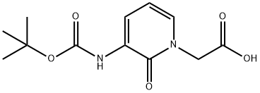 BOC-3-AMINO-1-CARBOXYMETHYL-PYRIDIN-2-ONE Struktur