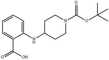 N-(1-BOC-PIPERIDIN-4-YL)-2-AMINOBENZOIC ACID Struktur