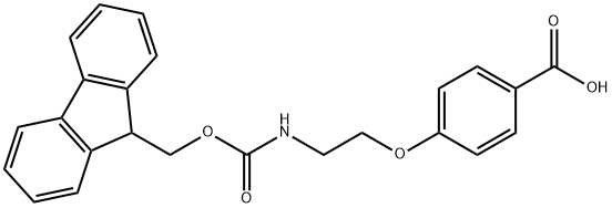 4-[2-(FMOC-AMINO)ETHOXY]-BENZOIC ACID Struktur