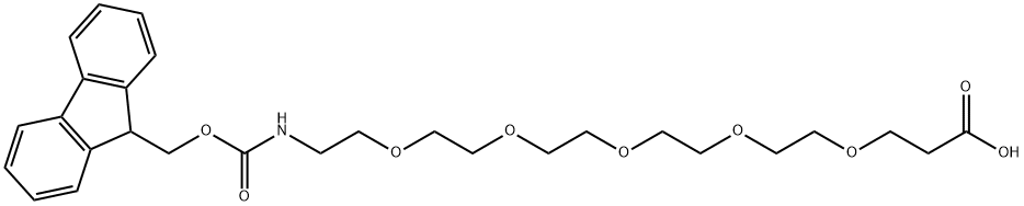 FMOC-18-AMINO-4,7,10,13,16-PENTAOXAOCTADECANOIC ACID Struktur