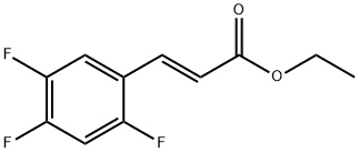 (E)-ethyl 3-(2,4,5-trifluorophenyl) acrylate Struktur