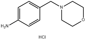 4-(4-MORPHOLINYLMETHYL)-BENZENAMINE DIHYDROCHLORIDE Struktur