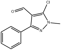 5-CHLORO-1-METHYL-3-PHENYL-1H-PYRAZOLE-4-CARBALDEHYDE Struktur