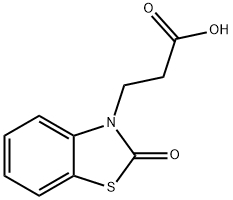 3-(2-OXO-BENZOTHIAZOL-3-YL)-PROPIONIC ACID Struktur