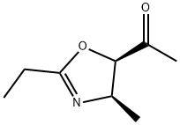 Ethanone, 1-(2-ethyl-4,5-dihydro-4-methyl-5-oxazolyl)-, cis- (9CI) Struktur