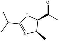 Ethanone, 1-[4,5-dihydro-4-methyl-2-(1-methylethyl)-5-oxazolyl]-, cis- (9CI) Struktur