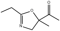 Ethanone, 1-(2-ethyl-4,5-dihydro-5-methyl-5-oxazolyl)- (9CI) Struktur