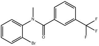 N-(2-BROMOPHENYL)-N-METHYL-3-(TRIFLUOROMETHYL)BENZAMIDE Struktur