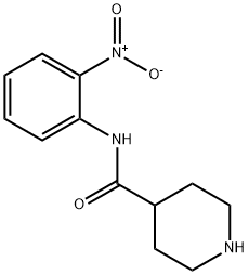 PIPERIDINE-4-CARBOXYLIC ACID (2-NITRO-PHENYL)-AMIDE Struktur