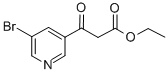 5-Bromopyridine-3-beta-oxo-propanoic acid ethyl ester Struktur