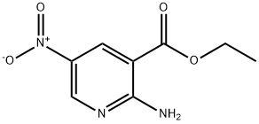 2-Amino-5-nitronicotinic  acid  ethyl  ester Struktur