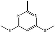 2-methyl-4,6-bismethylthiopyrimidine Struktur