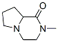 Pyrrolo[1,2-a]pyrazin-1(2H)-one, hexahydro-2-methyl- (9CI) Struktur