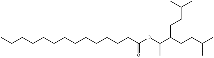 2-ISOPENTYL-1,5-DIMETHYLHEXYL TETRADECANOATE Struktur