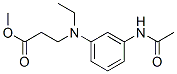 methyl N-[3-(acetylamino)phenyl]-N-ethyl-beta-alaninate Struktur