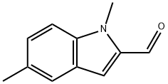 1,5-DIMETHYL-1H-INDOLE-2-CARBALDEHYDE Struktur