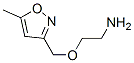 Ethanamine,  2-[(5-methyl-3-isoxazolyl)methoxy]- Struktur