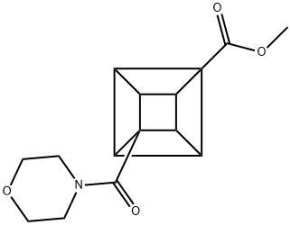 METHYL 4-(MORPHOLINOCARBONYL)CUBANECARBOXYLATE Struktur