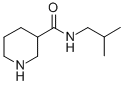 N-(2-methylpropyl)piperidine-3-carboxamide Struktur