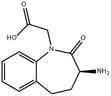 (S)-3-AMino-2,3,4,5-tetrahydro-2-oxo-1H-1-benzazepine-1-acetic Acid Struktur