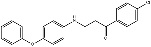 1-(4-chlorophenyl)-3-(4-phenoxyanilino)-1-propanone Struktur