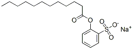 Sodium dodecanoyloxybenzenesulfonate Struktur