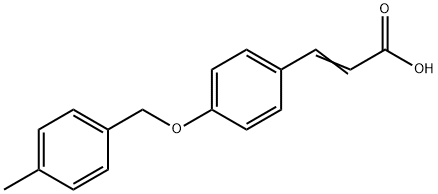 2-PROPENOIC ACID, 3-[4-[(4-METHYLPHENYL)METHOXY]PHENYL]- Struktur