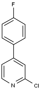 2-CHLORO-4-(4'-FLUOROPHENYL)PYRIDINE Struktur