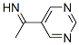 Pyrimidine, 5-acetimidoyl- (7CI) Struktur