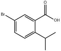 Benzoic acid, 5-broMo-2-(1-Methylethyl)- Struktur