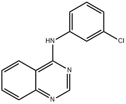 N-(3-chlorophenyl)quinazolin-4-amine Struktur