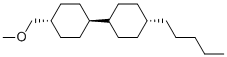 trans-4-(Methoxymethyl)-1-(trans-4-pentylcyclohexyl)cyclohexane Struktur