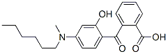 o-[4-(N-Hexyl-N-methylamino)-2-hydroxybenzoyl]benzoic acid Struktur