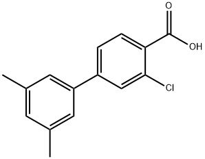 2-Chloro-4-(3,5-diMethylphenyl)benzoic acid Struktur