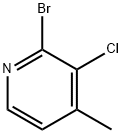 2-Bromo-3-chloro-4-picoline Struktur