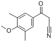 3,5-DIMETHYL-4-METHOXYBENZOYLACETONITRILE Struktur