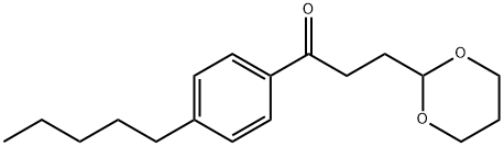 3-(1,3-DIOXAN-2-YL)-4'-PENTYLPROPIOPHENONE Struktur