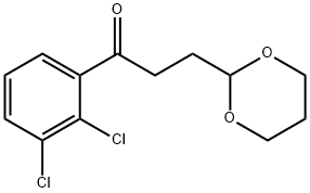 2',3'-DICHLORO-3-(1,3-DIOXAN-2-YL)PROPIOPHENONE Struktur