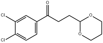 3',4'-DICHLORO-3-(1,3-DIOXAN-2-YL)-PROPIOPHENONE Struktur