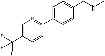 N-Methyl-4-[5-(trifluoromethyl)pyridin-2-yl]benzylamine Struktur