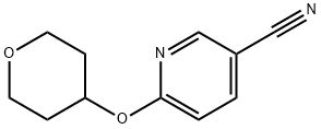 6-(tetrahydropyran-4-yloxy)nicotinonitrile Struktur