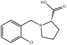 1-(2-CHLORO-BENZYL)-PYRROLIDINE-2-CARBOXYLIC ACID HYDROCHLORIDE Struktur