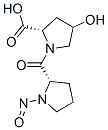 N-nitroso-prolyl-4-hydroxyproline Struktur