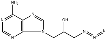 9-(3-azido-2-hydroxypropyl)adenine Struktur