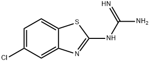 (5-CHLOROBENZO[D]THIAZOL-2-YL)GUANIDINE Struktur