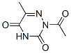 as-Triazine-3,5(2H,4H)-dione, 2-acetyl-6-methyl- (7CI) Struktur