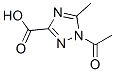 1H-1,2,4-Triazole-3-carboxylic acid, 1-acetyl-5-methyl- (7CI) Struktur