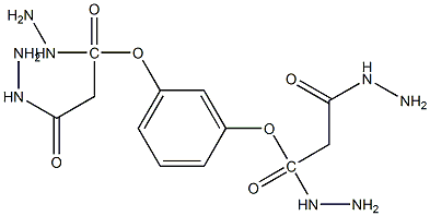 3,3'-[1,3-phenylenebis(oxy)]dipropionodihydrazide Struktur