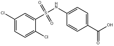 4-(2,5-DICHLORO-BENZENESULFONYLAMINO)-BENZOIC ACID Struktur