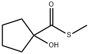 Cyclopentanecarbothioic acid, 1-hydroxy-, S-methyl ester (9CI) Struktur